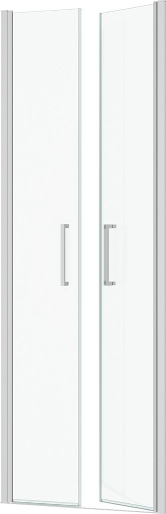 Porte de Douche Double Battant 70x200cm - Verre Trempé Image du produit 