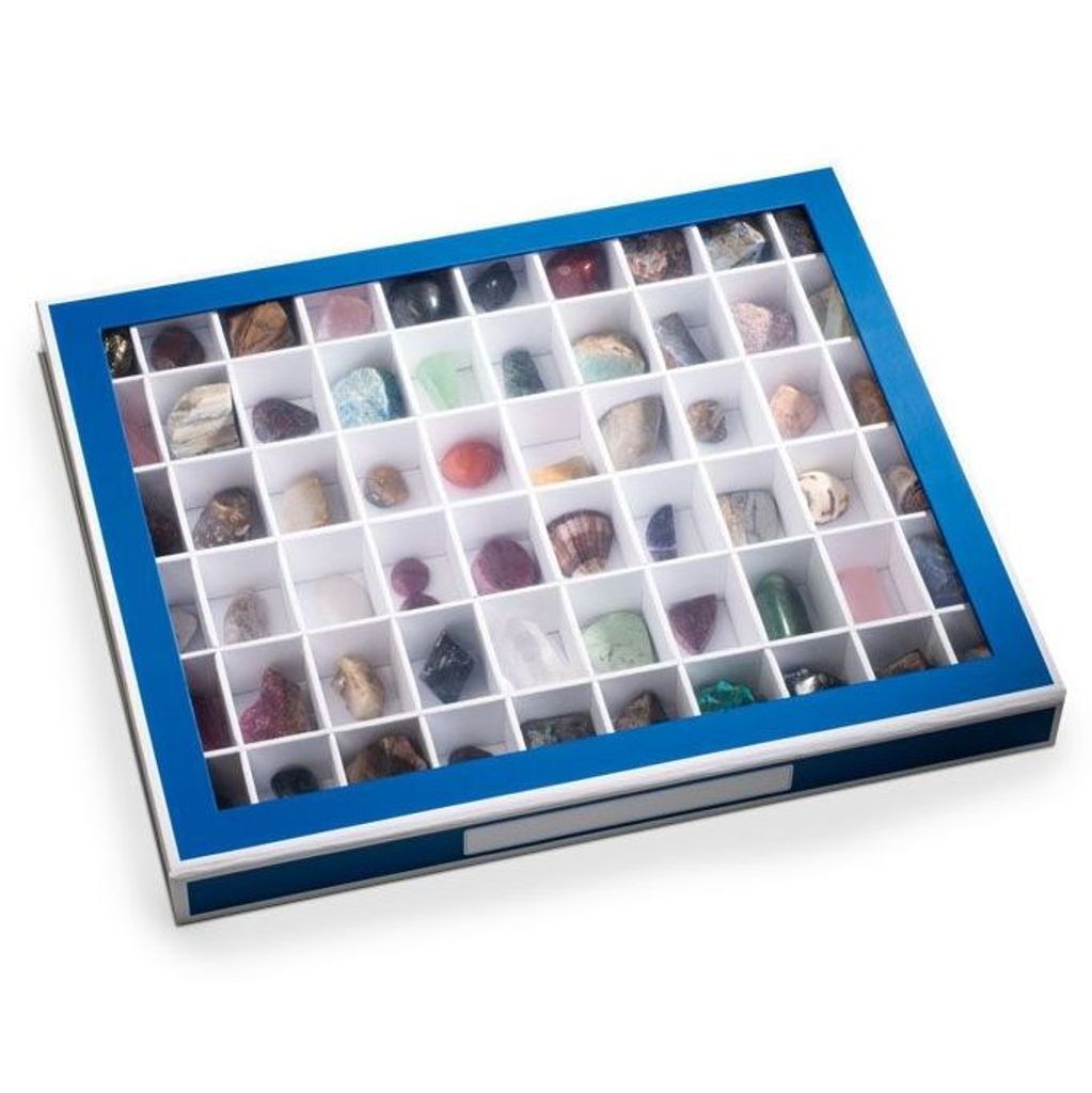 Leuchtturm Sammelbox, Setzkasten K60 mit 60 Fächern, blau Produktbild 