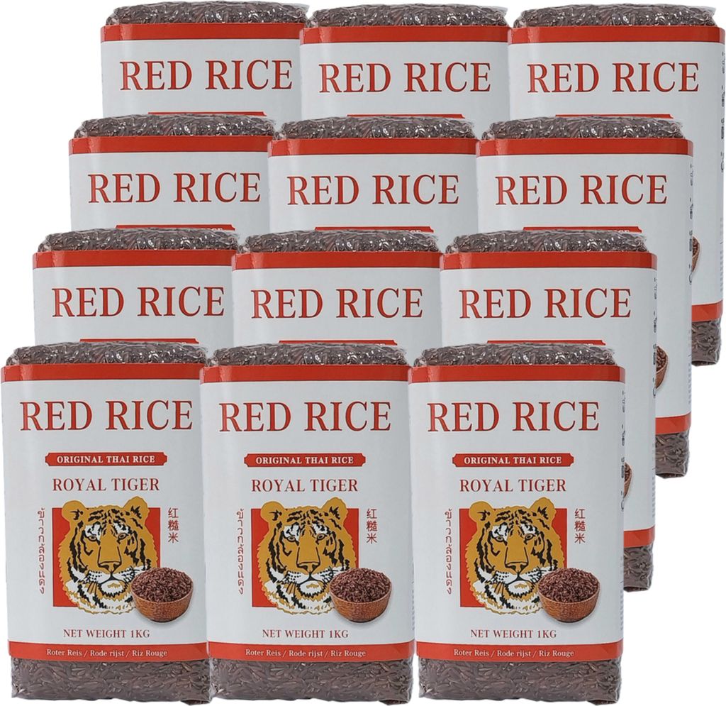 Royal Tiger roter Reis, 12x 1kg, fermentierter roter Reis Produktbild 