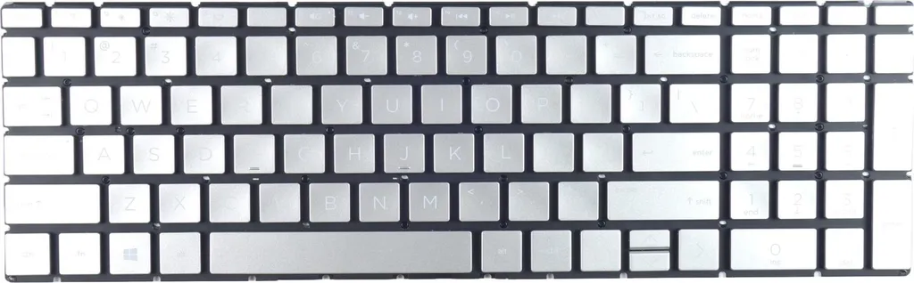 Clavier Argenté Rétroéclairé LED pour HP 15-DA 15-DB 15-DW QWERTY US