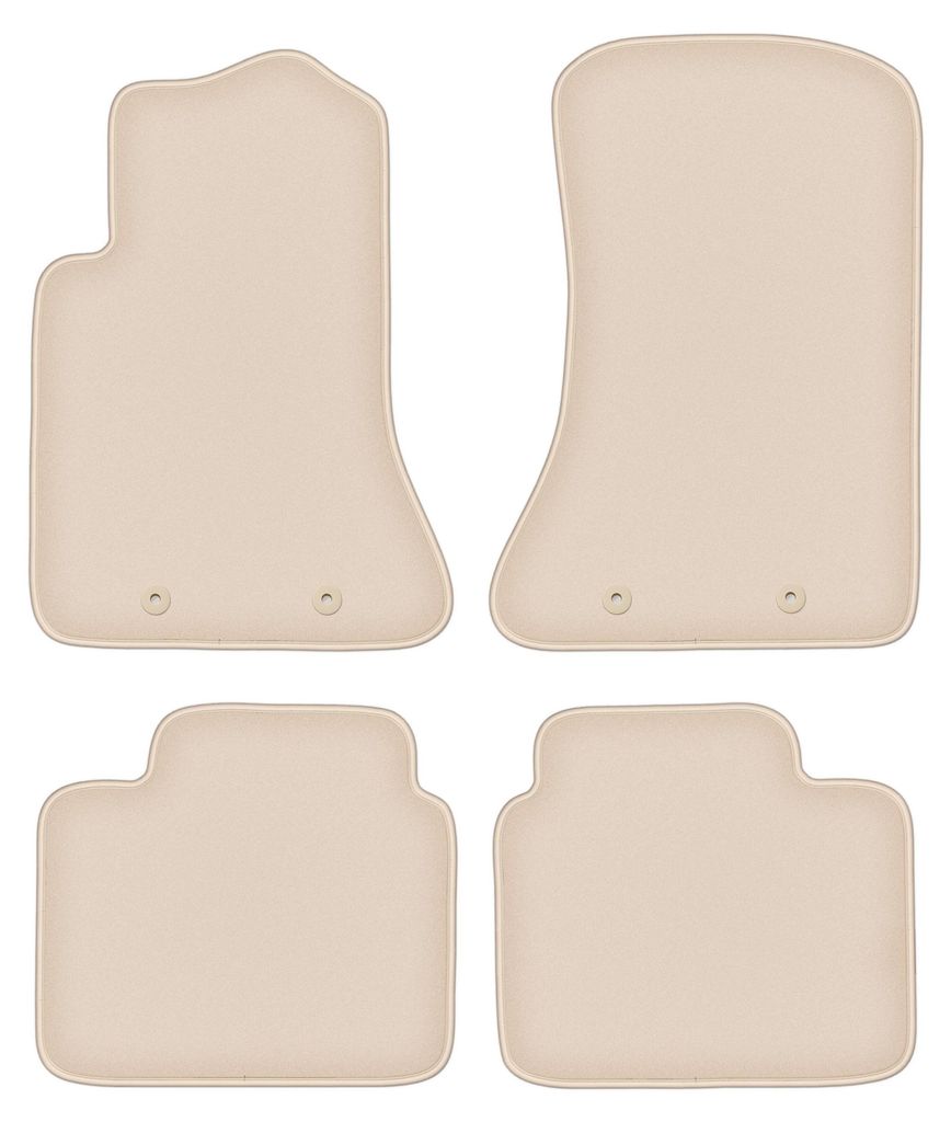 DURBAN Beige Velours-Fußmatten-Set für Opel Omega B Produktbild 