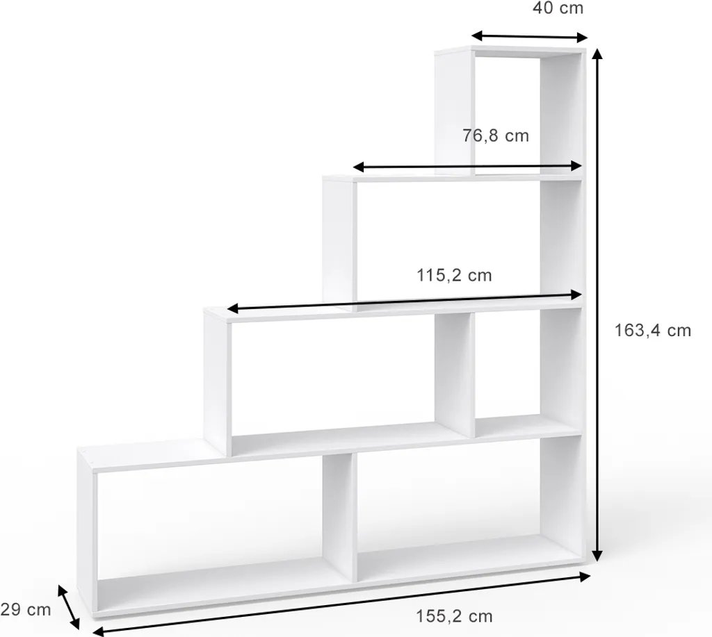 Étagère Blanche Grande Capacité Vicco 163x155cm avec 10 Compartiments - 3
