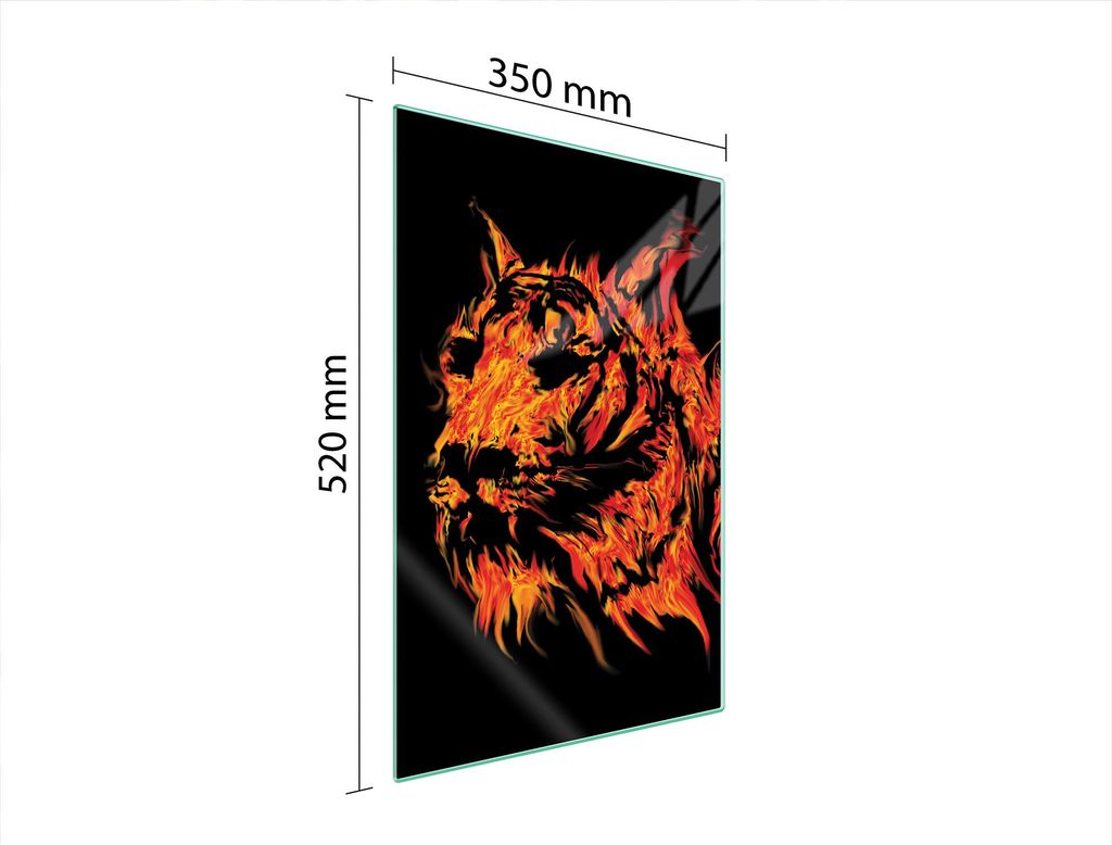 Glasschneidebrett 35x52 TIGER