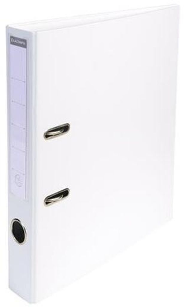 Exacompta, 10 ringbanden, PVC, A4, rugbreedte 50mm. Wit, Productafbeelding 