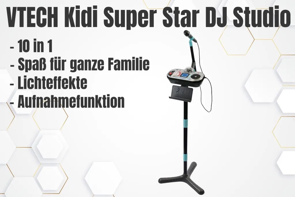 Kidi Super Star DJ Studio Noir VTech avec Fonction Magic Voice et Mixage - 7