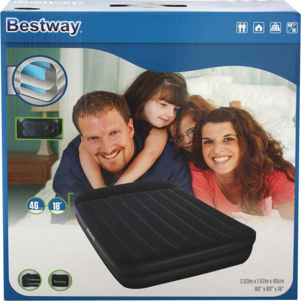 Bestway Luftbett "+" Queen-Size 203x152x46 cm mit Produktbild 54