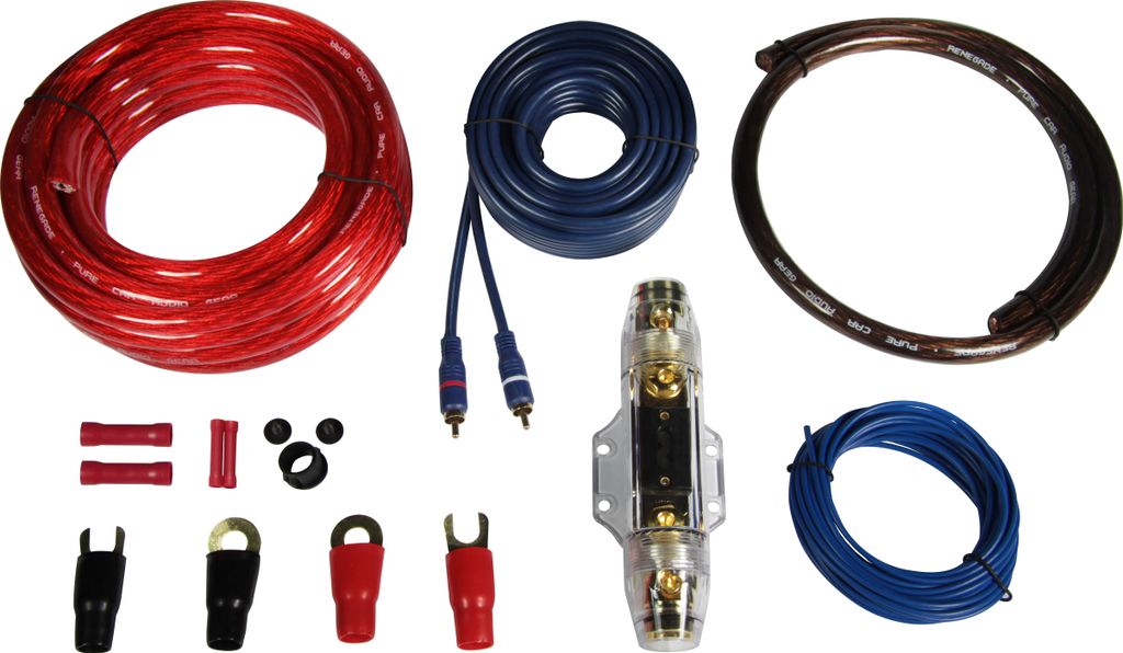 RENEGADE Premium Kabelset 35 mm² RX35Kit Kabel Set für Endstufe Verstärker