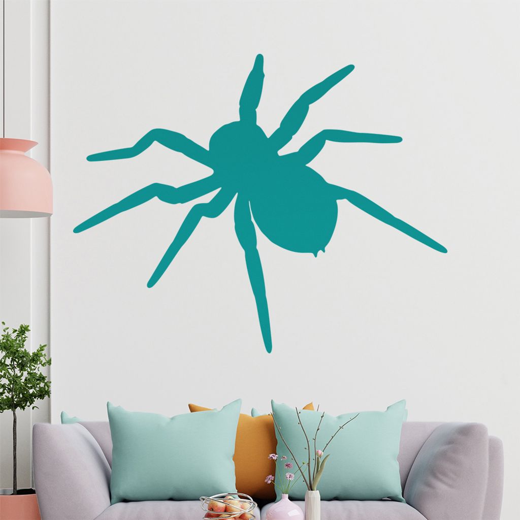 KIWISTAR Spinne - Spinnweben Vogelspinne Zecke Wandtattoo in 6 Größen - Wandaufkleber Wall Sticker - Dekoration, Küche, Wohnzimmer, Schlafzimmer...