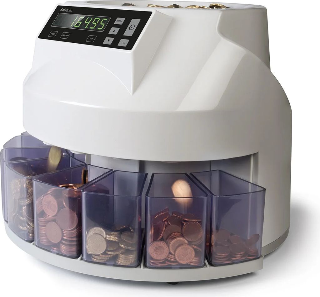 Safescan 1250 EUR Münzzähler, der gemischte EUR-Münzen Produktbild 
