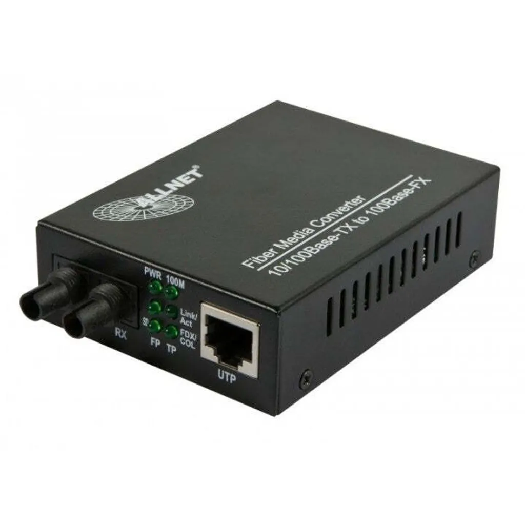 Convertisseur de média réseau ALLNET 100Mbit/s pour fibre optique ST