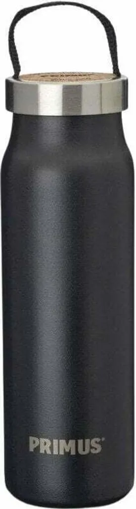 Primus Klunken Vacuum 0,5 L - Gourde Inox Noir avec Bouchon en Liège Chic