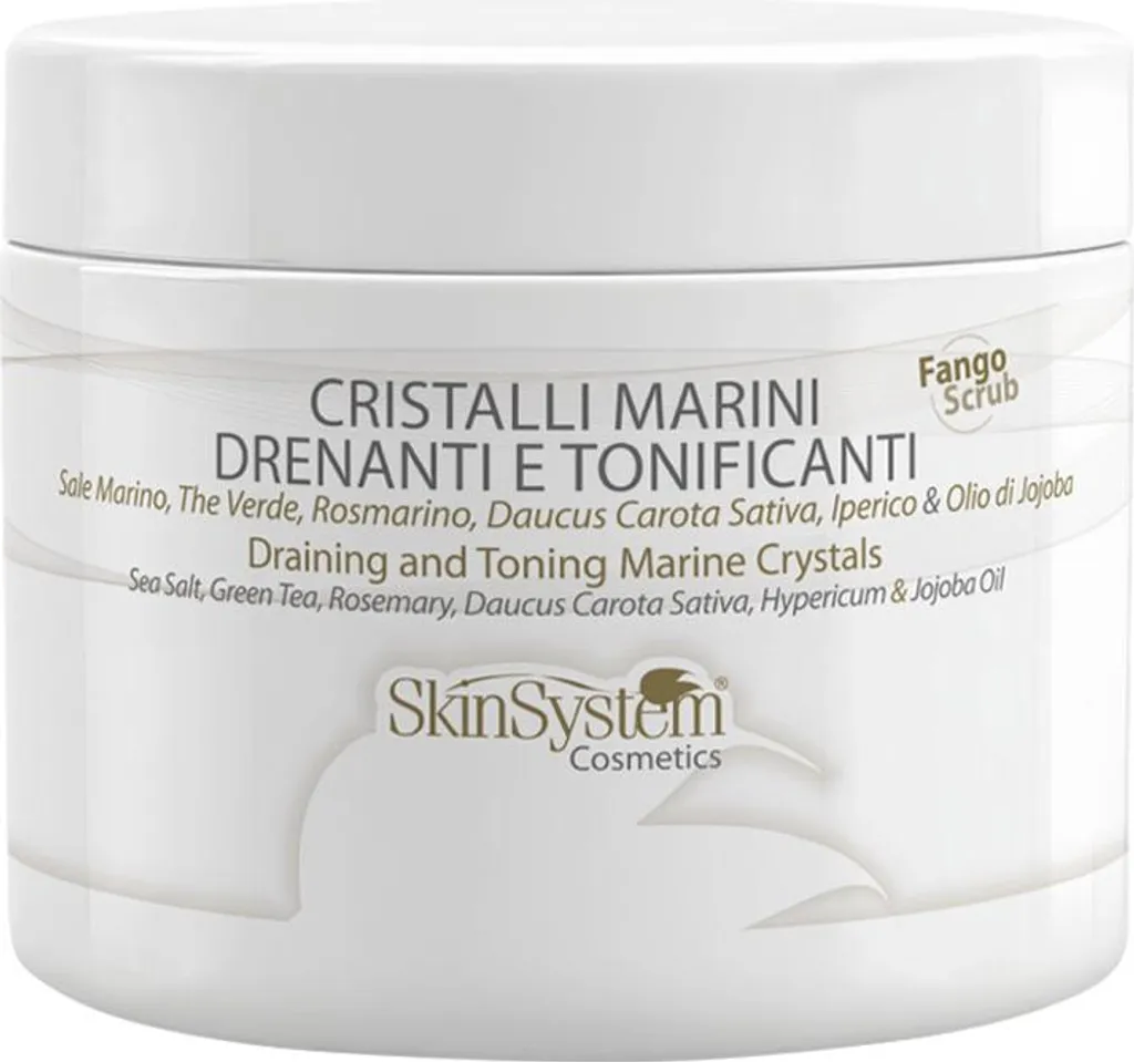 SkinSystem Cristaux Marins Drainants et Tonifiants 500ml Gel Gommage