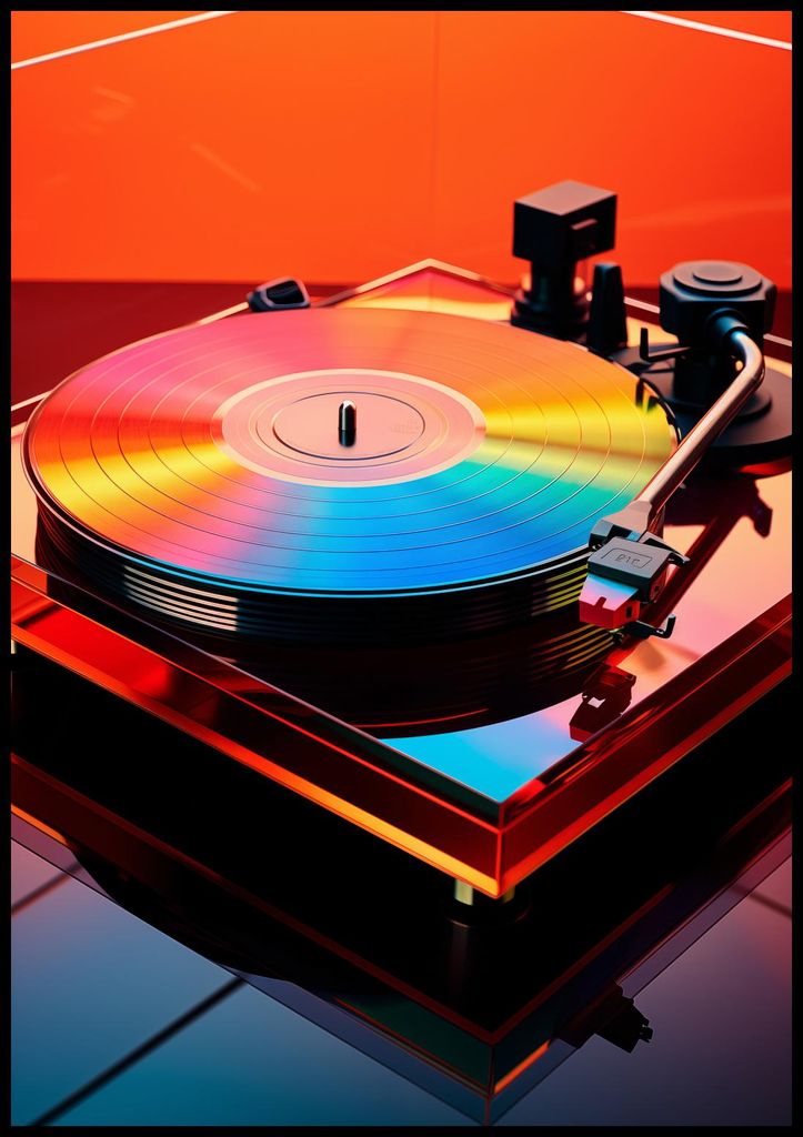 Plakat 70x100cm Retro Vinyl-Vibrationen
