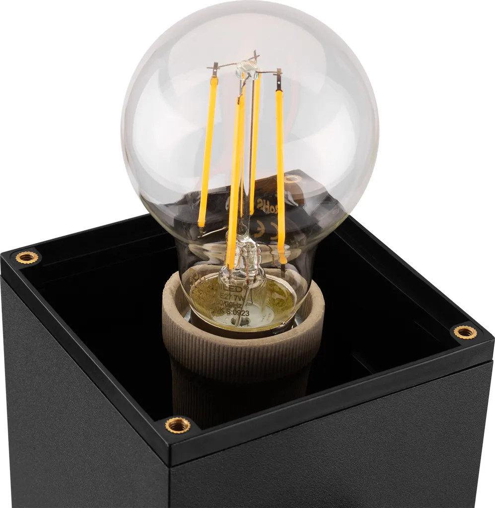 Borne Extérieure Étanche IP44 Luminaire de Jardin 80cm Douille E27 13W