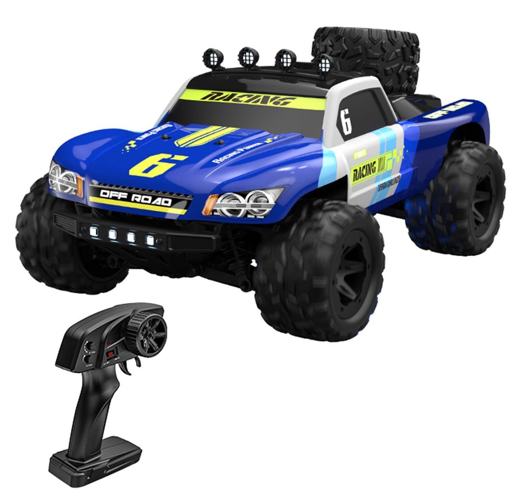 1:18 ferngesteuertes Auto, 2,4-GHz-Hochgeschwindigkeits-Offroad-RC-Truck mit Allradantrieb, Doppel-Differenzial, Einzelradaufhängung, 380er-Motor,...