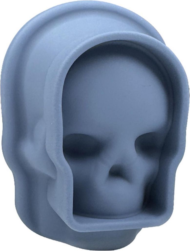 Skelett-Eiswürfelform, große Silikon-Eiswürfelschale für Whisky, Cocktails, Saft, BPA-frei, Totenkopf-Eismaschine, Halloween-Partyzubehör