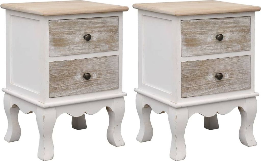 Maison Exclusive - Nachttische 2 Stk. 35x30x50 cm Paulownia Holz