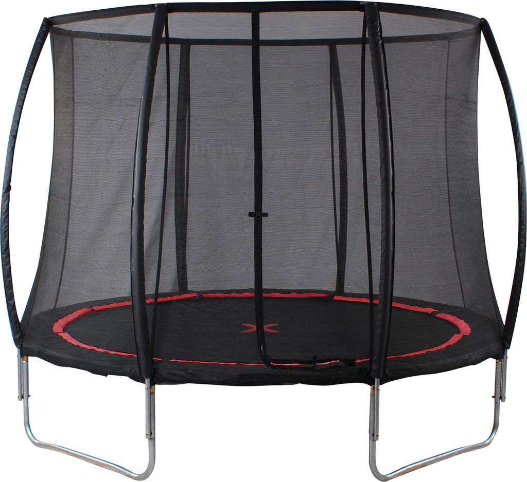Small Foot 10063 Trampolin mit Sicherheitsnetz Black Spider, schwarz (1 Stück)