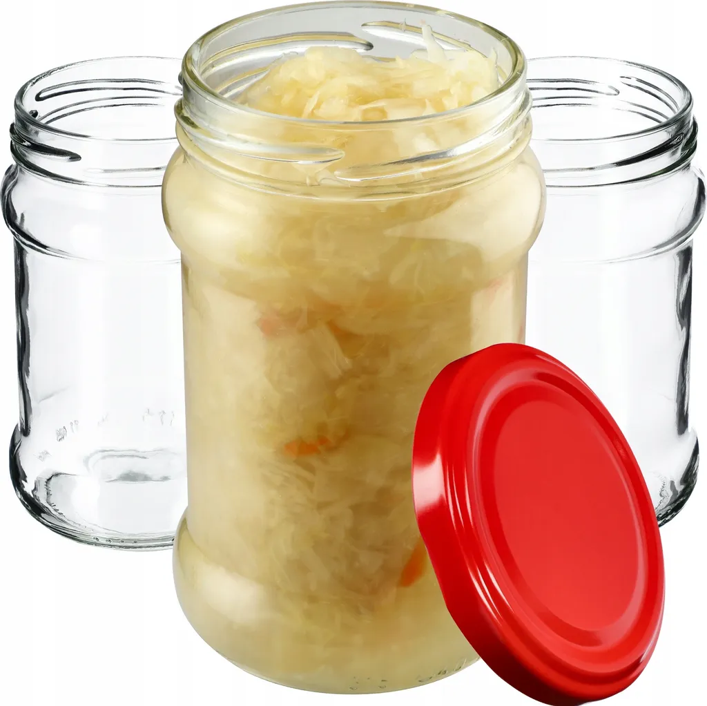 Set Vasetti Vetro KADAX 315ml con Coperchio per Conserve e Dispensa