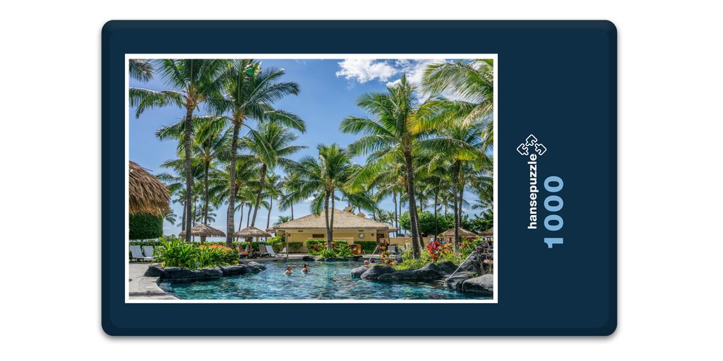 hansepuzzle 12996 - Hawaii Puzzle, 1000 Teile, Menschen, 60,0 x 46,0cm mit hochwertiger Aufbewahrung, Kartonbox und wiederverschließbarem Beutel