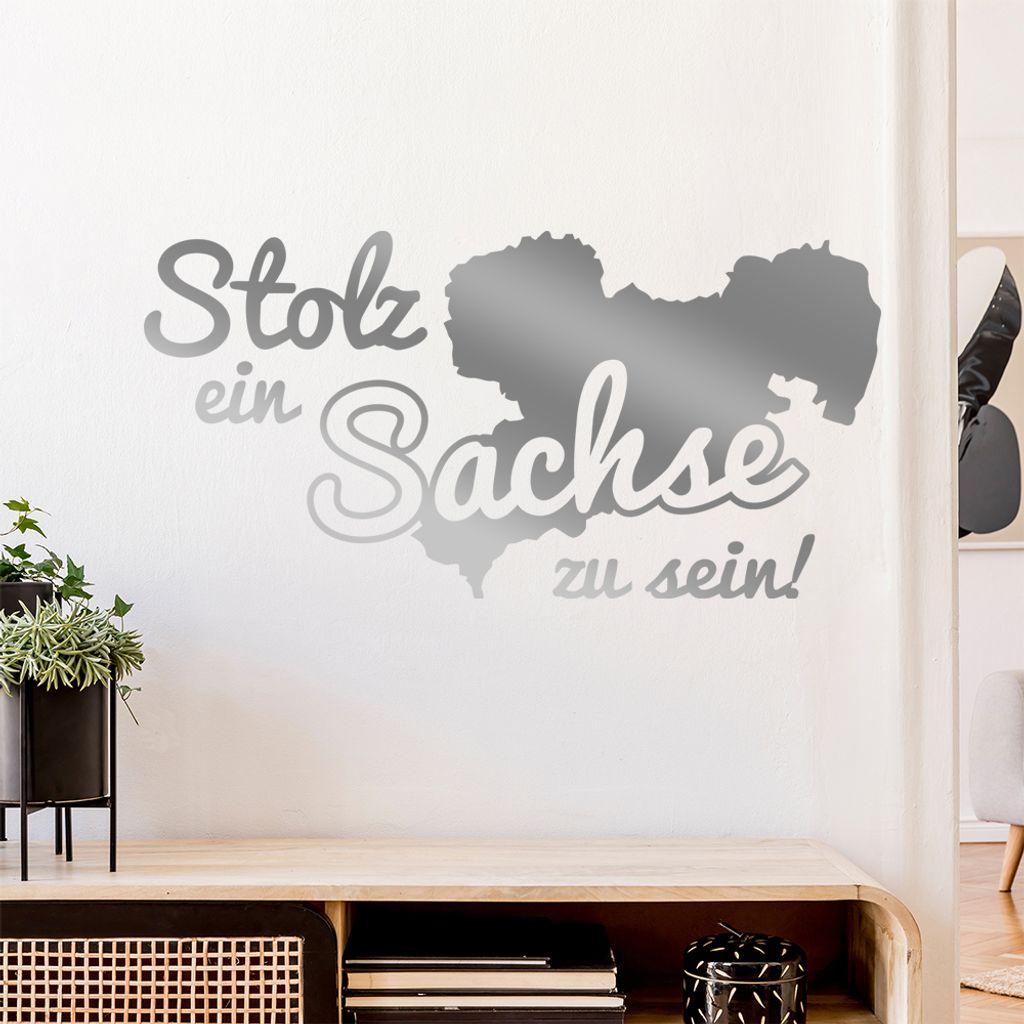Sachse Sachsen Stolz Wandtattoo Wandaufkleber Wall Sticker - Dekoration, Küche, Wohnzimmer, Schlafzimmer, Badezimmer