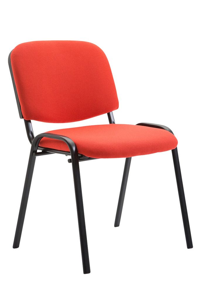 Besucherstuhl HLO-CP111 Stoff rot