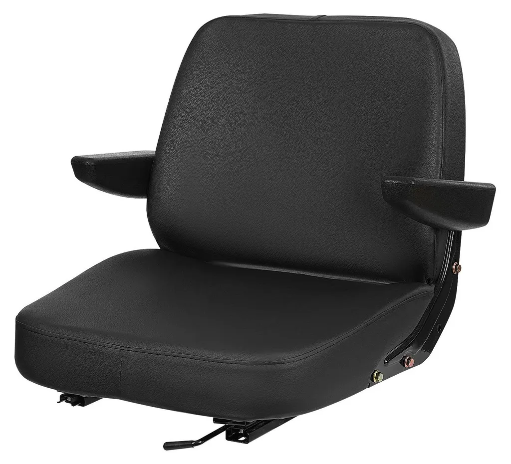 Fauteuil de tracteur réglable et universel pour chariot élévateur noir