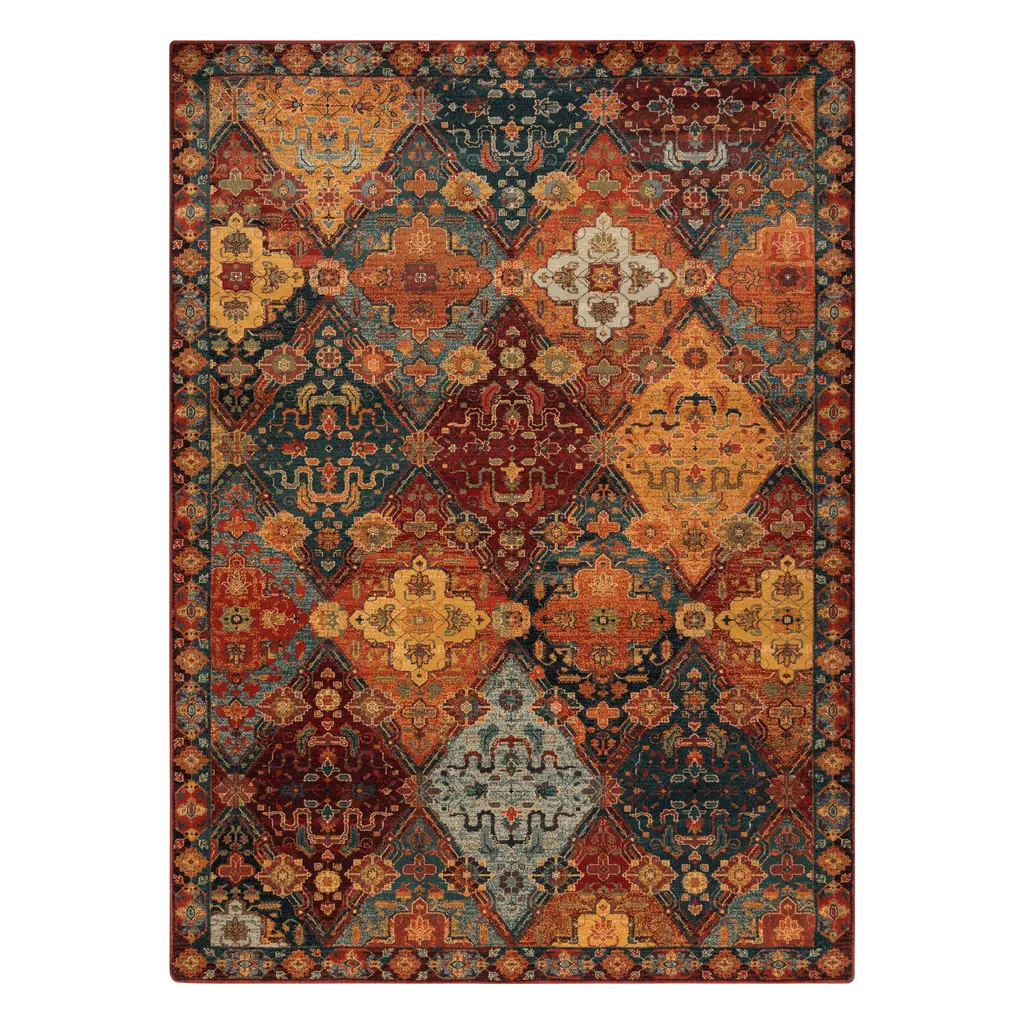 Tapis en laine OMEGA Torino oriental rouge rubis chic - 170x235 cm