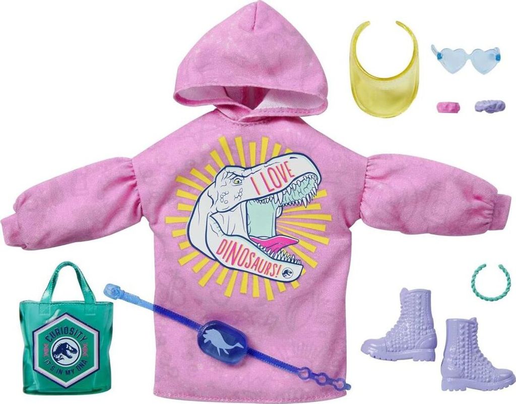 Love Dinosaurs | Mattel GRD62 | Barbie Garderoben Set Produktbild 