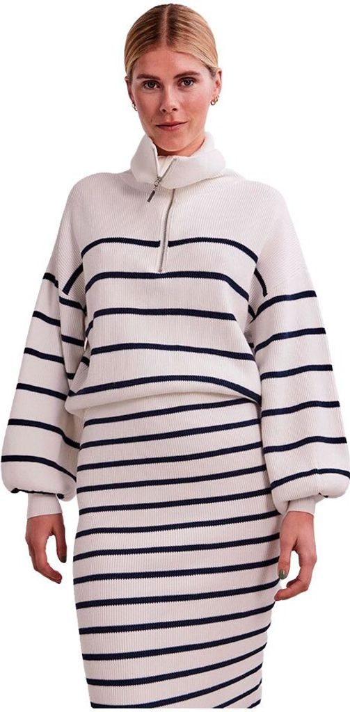 Yas Deli Halbzippullover Weiß XL Frau Weiß XL