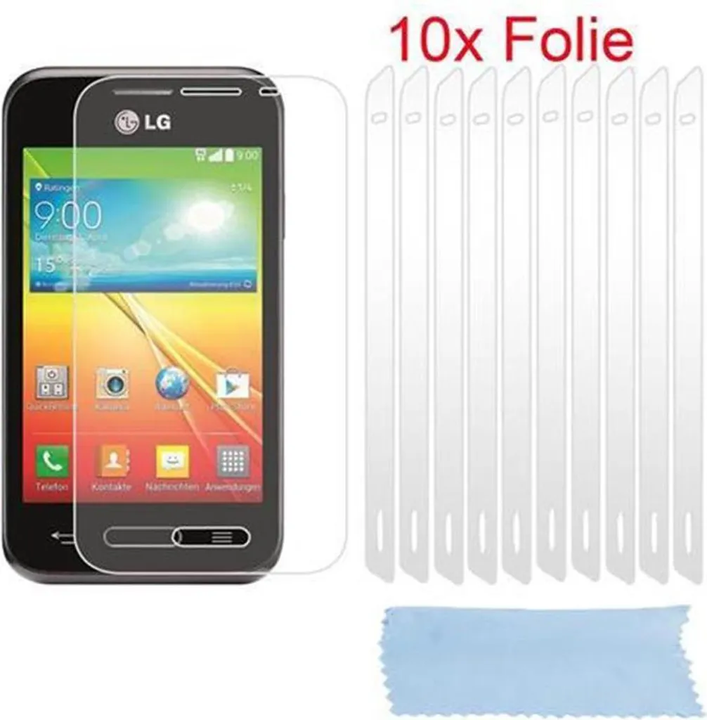 Pellicola protettiva Cadorabo 10x per LG L40 in bianco altamente trasparente