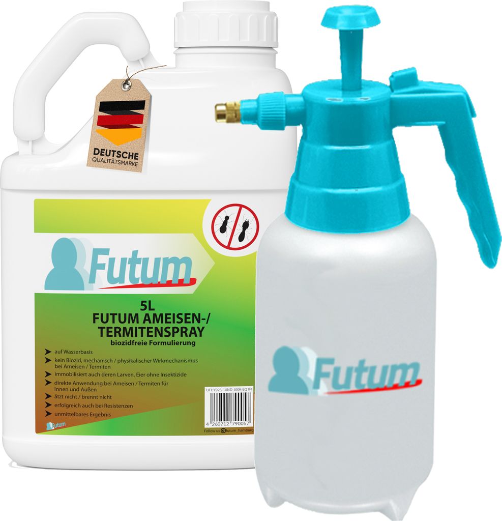 Futum 5L+2L Sprüher Ameisenspray biozidfreies Ameisenmittel Produktbild 