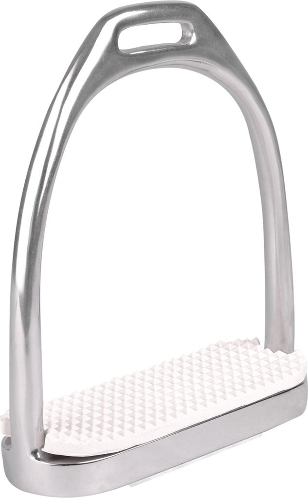 Waldhausen Steigbügel Economic Edelstahlsteigbügel , Farbe:Schwarz, Größe:10 cm