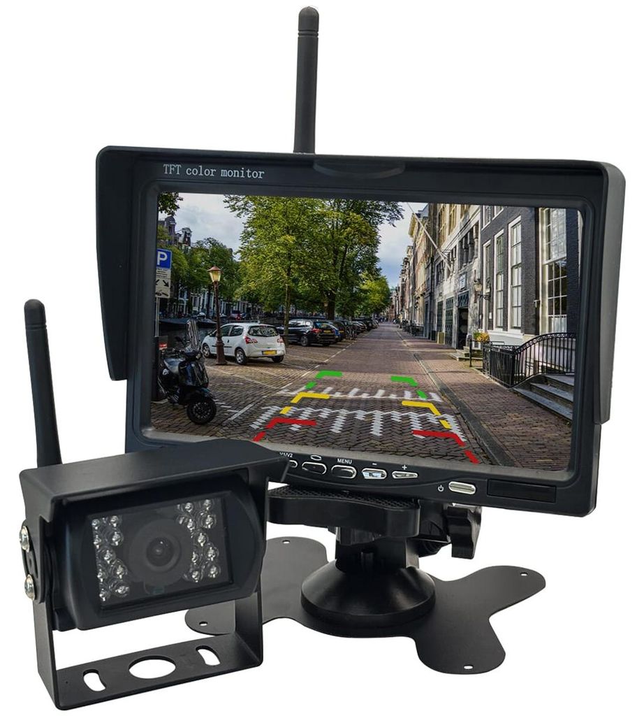 Drahtlose Rückfahrkamera QZ708 mit 7 Zoll LCD-Display Produktbild 