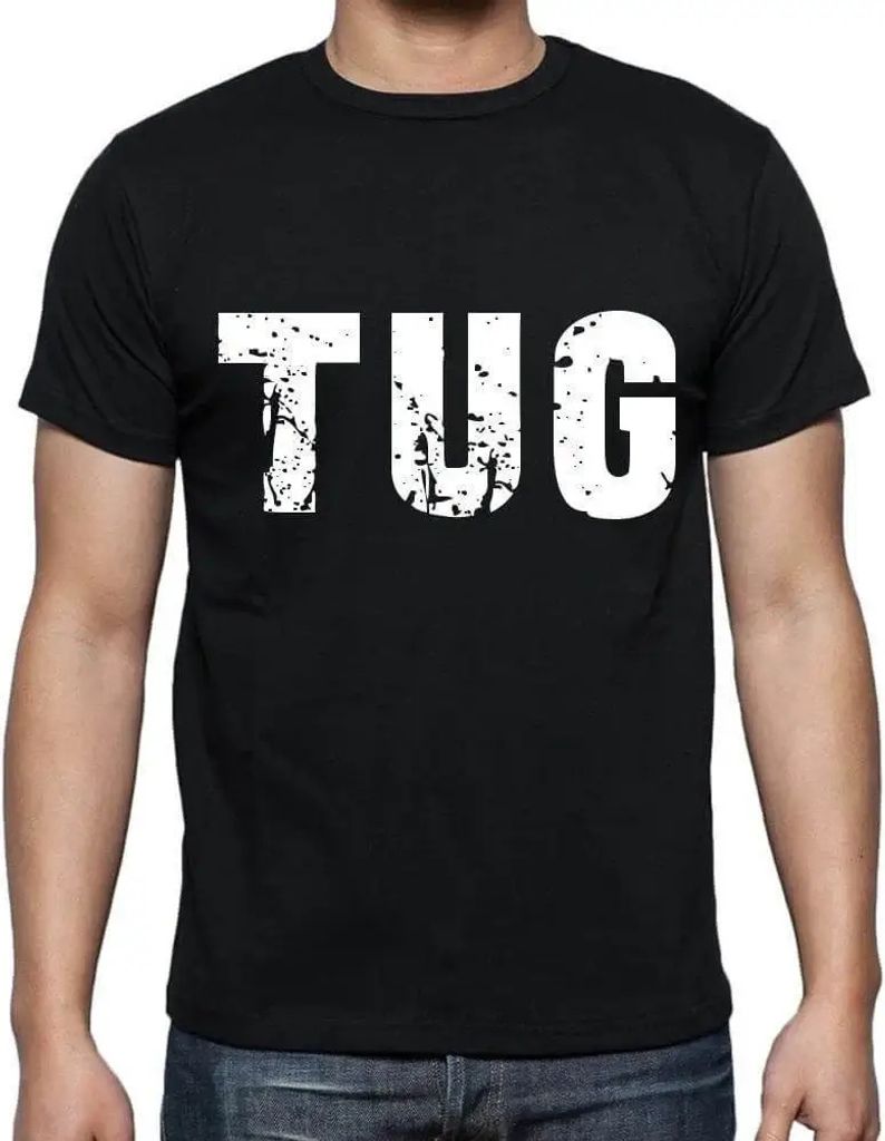 Herren Grafik T-Shirt Schlepper – Tug – Öko-Verantwortlich Vintage Jahrgang Kurzarm Lustige Druck Geburtstag Geschenk Mann