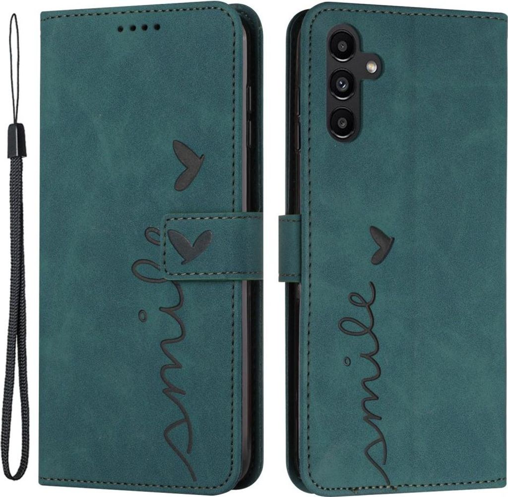 Samsung Galaxy A15 Hülle - Coverup Smile Klapphülle - Grün