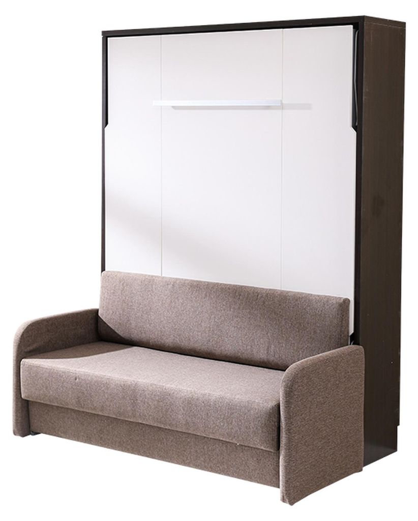 Schrank Bett mit Sofa Polster Wand Schränke Schlaf Bett klapp Möbel + Couch Neu