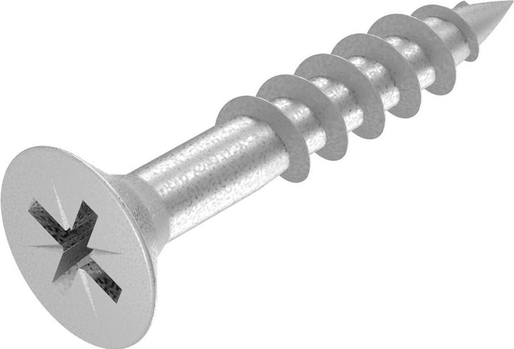 SECCARO Spanplattenschraube 5 x 30 mm, Edelstahl V2A VA A2, Holzschraube mit Teilgewinde, Kreuzschlitz / PZ, 250 Stück