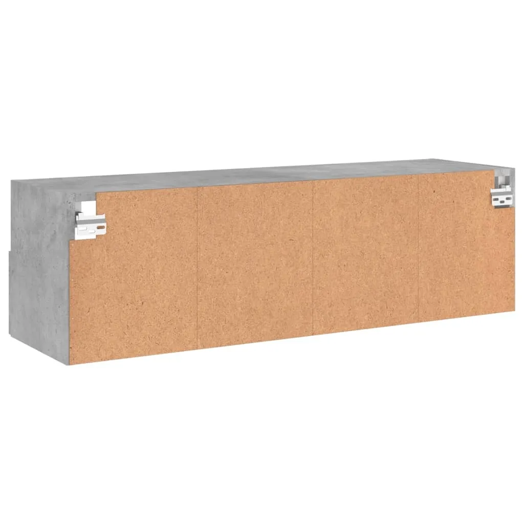 Maison Exclusive - Mobile TV grigio cemento 100x30x30 cm Materiale ligneo - 9