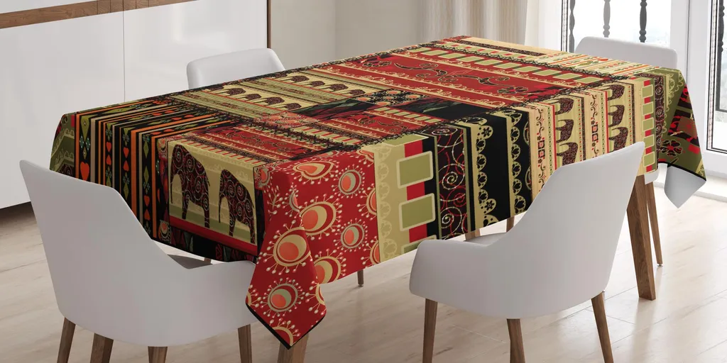 Tovaglia ABAKUHAUS Africana 140x240 cm Tessuto Tecnico Satinato