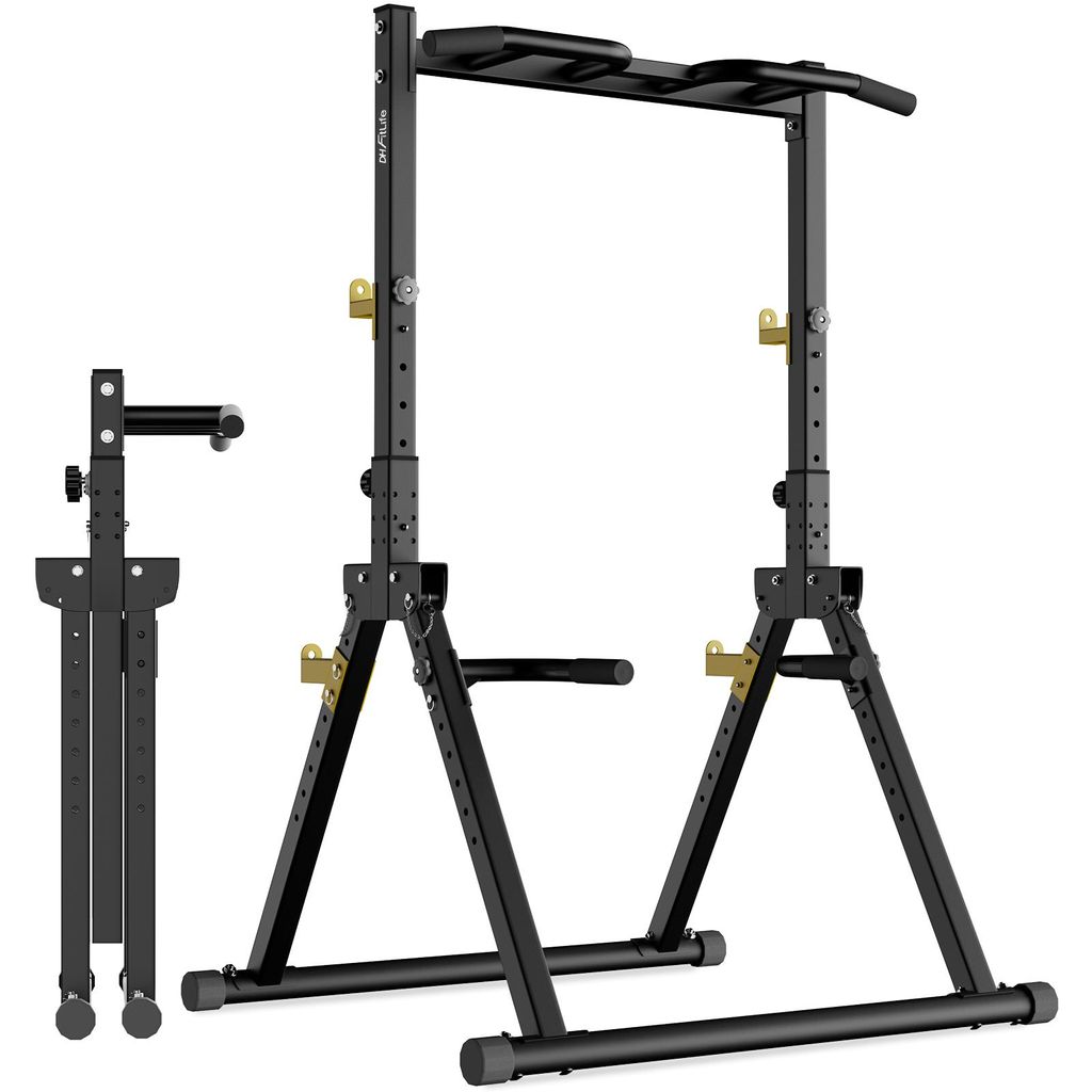 DH FitLife Power Tower Pliable – Station de Dips avec Barre Image du produit 