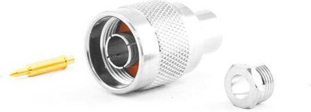 N-Stecker Klemm-Version für HDF200 Koaxialkabel