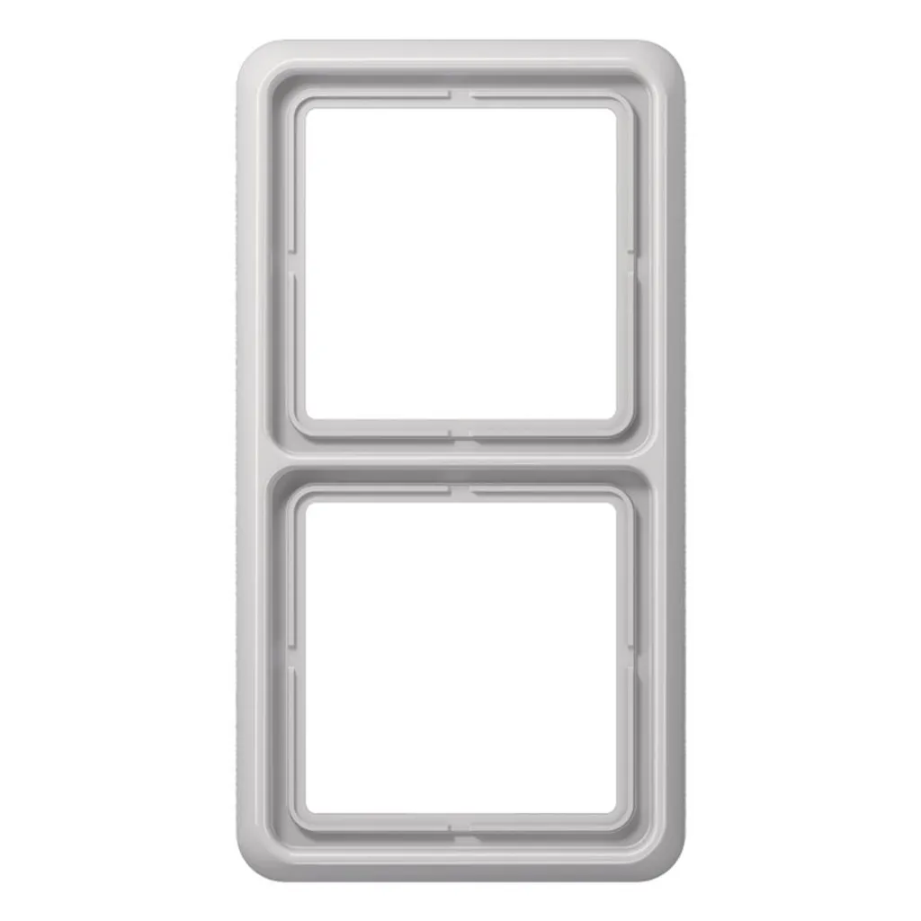 Cadre pour Interrupteur Double Jung CD 582 LG Gris pour Salon et Bureau