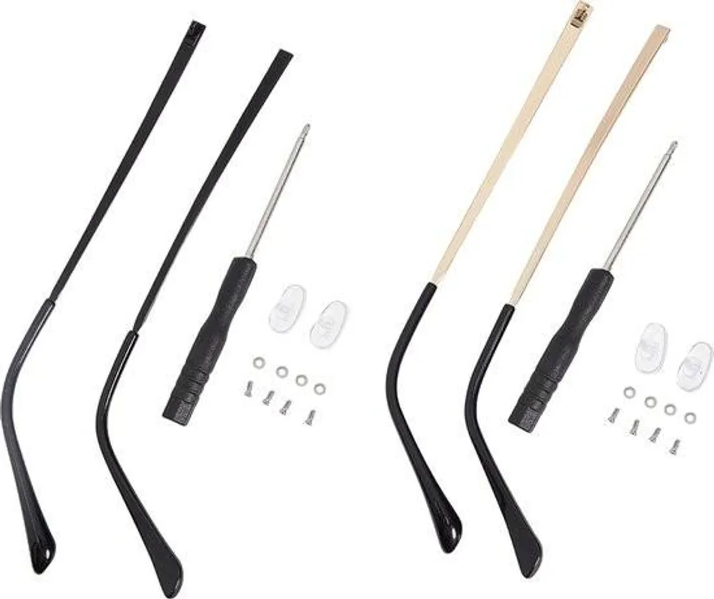 Branches de lunettes universelles noires et marron avec visserie 4pcs