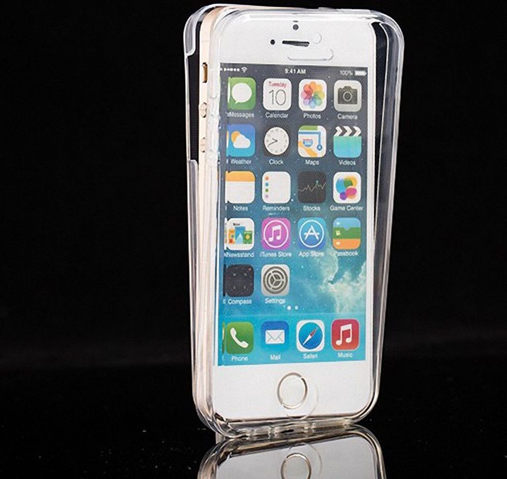Crystal Case Hülle für Apple iPhone 5 / 5s / SE Transparent Full Body
