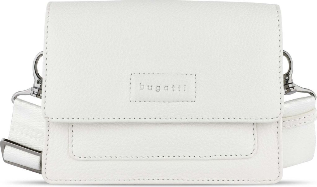 bugatti Umhängetasche Schultertasche Elsa Shoulder Bag With Flap White creme