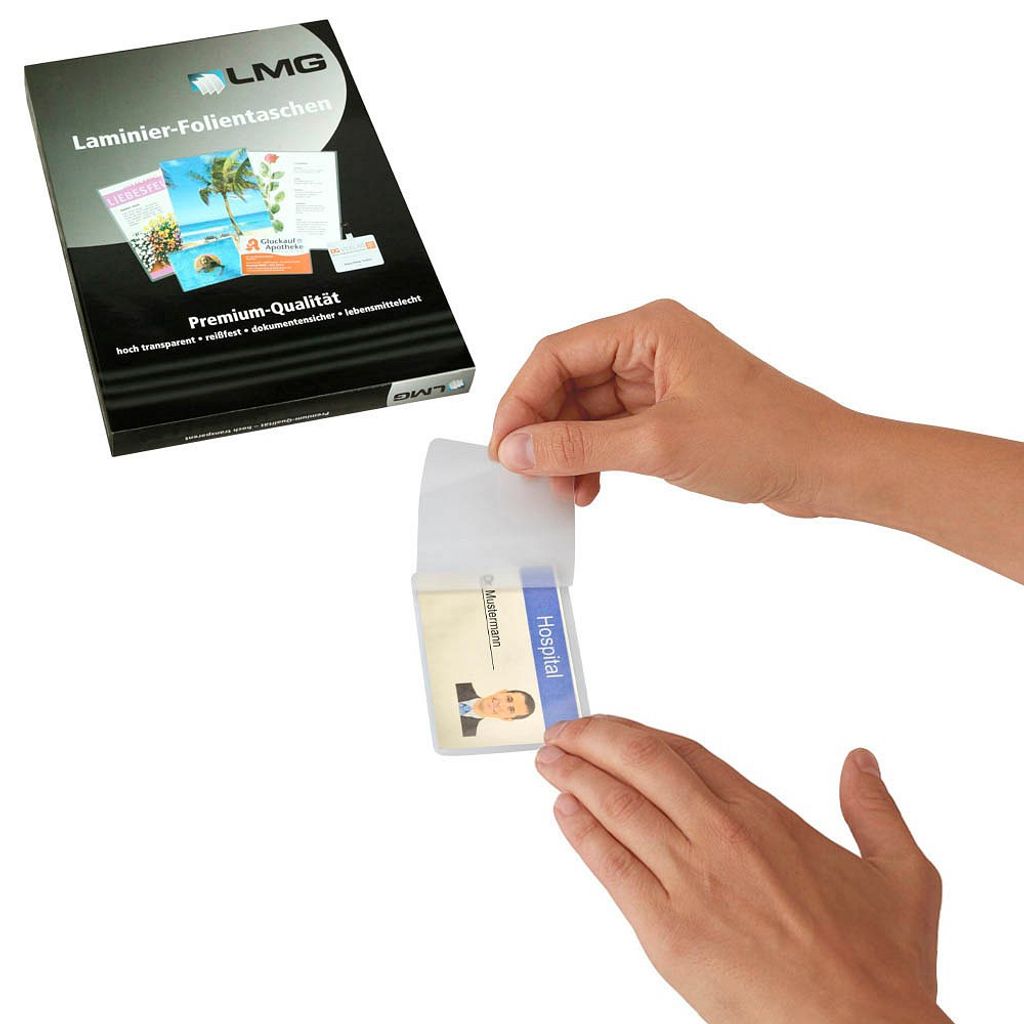 LMG LMGBA-80 100x Laminierfolien glänzend für Ausweisformat Obrázek produktu 