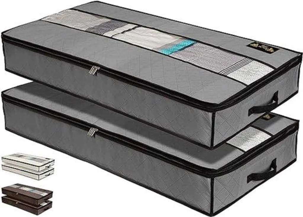 Boîte de rangement pour vêtements pliable - Organisateur tissu 60L