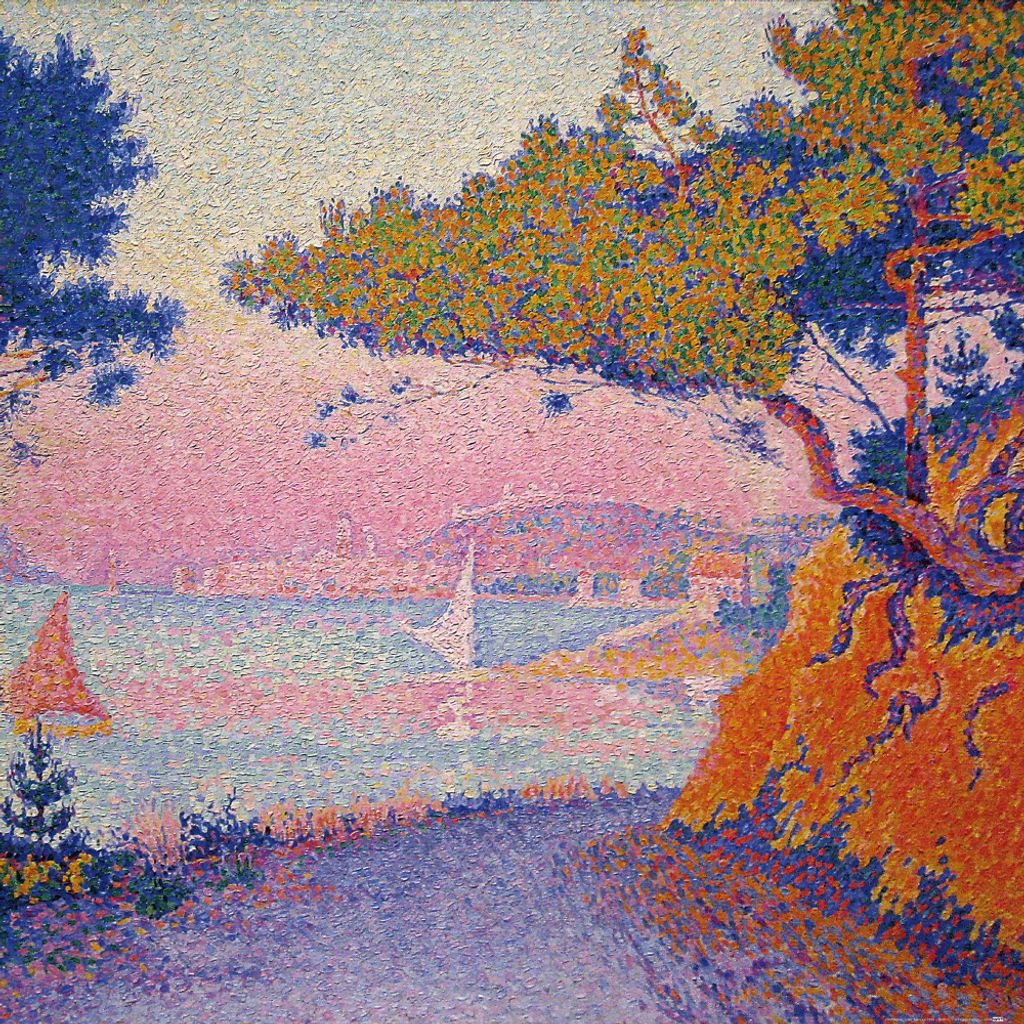 Paul Signac Kunstdruck Bild - Golfe-Juan, 1896 (70 x 70 cm)