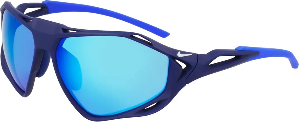 Nike Zeus Rise IF1120X Lunettes de Soleil Matte Void Blue Blue Mirrored